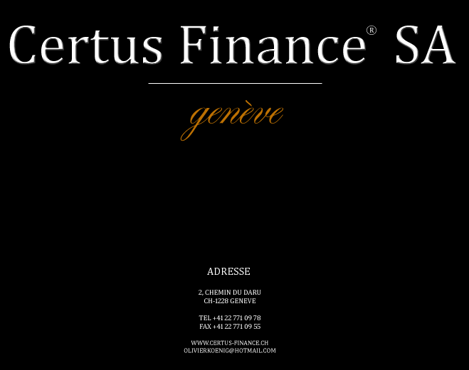 Certus Finance SA, Genve